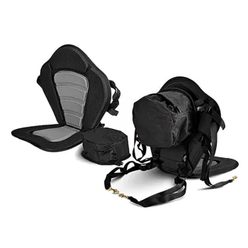 Adjustable Deluxe EVA Foam Kayak Seat with Storage Bag Cushion
