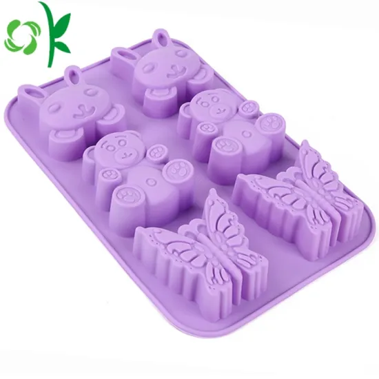 Oval Shaped Silicone Cake 3D Design Cake Mold