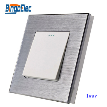 Good design aluminum panel 1gang 1way wall switch