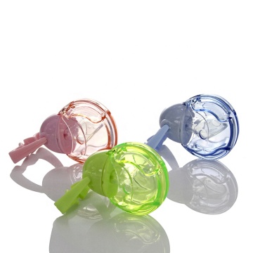 Wholesale Maternal and Child Products: Apple Bear Flat Head Liquid Gel Full Silicone Closed Petal Pacifier