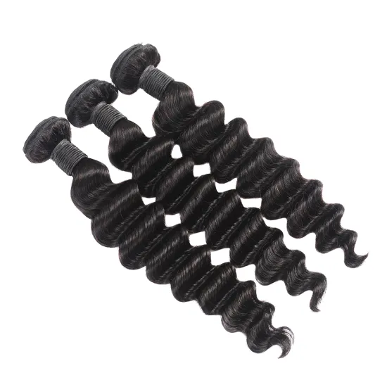 Raw Virgin Cuticle Aligned Human Hair Extension High Quality Hair Weaving Loose Deep Wave Hair Bundles 8-30Inch