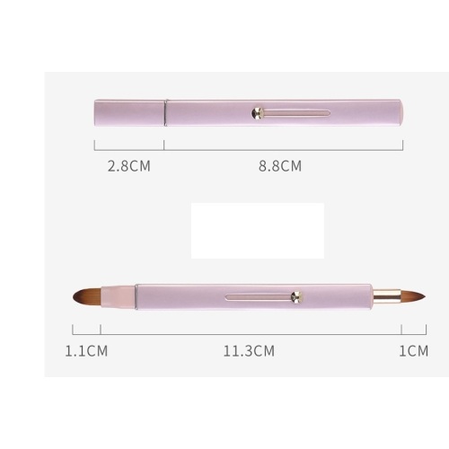 Mini double-ended lip brush