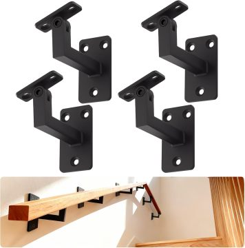 Swivel Adjustable Handrail Brackets L-Shape Heavy Duty