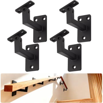 دعامات درابزين دوارة قابلة للتعديل على شكل حرف L شديدة التحمل