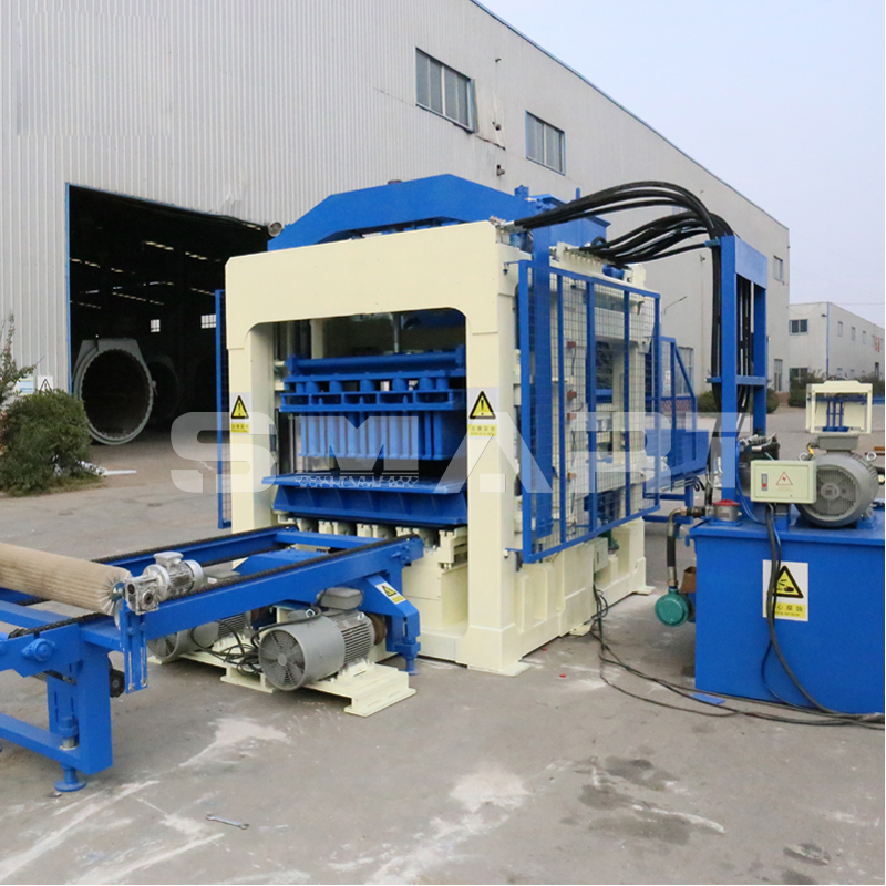 cement block building machine