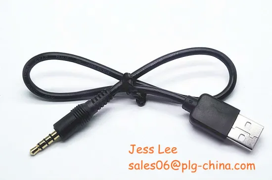 Retractable micro usb connector cable to 3.5mm female jack