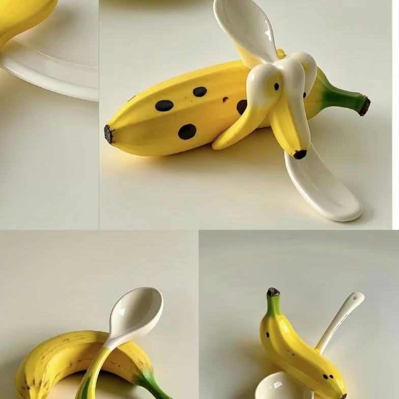 Creative Banana-Shaped Spoon - Unique Kitchen Tool