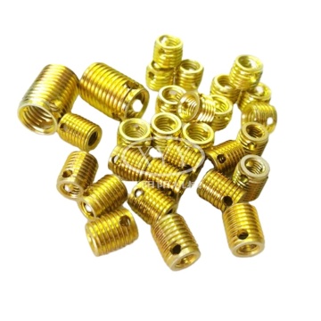Henan Manufacturer's 307 M14*2.0 Self-Tapping Inserts Fasteners Zinc Material with Three Cutting Bores