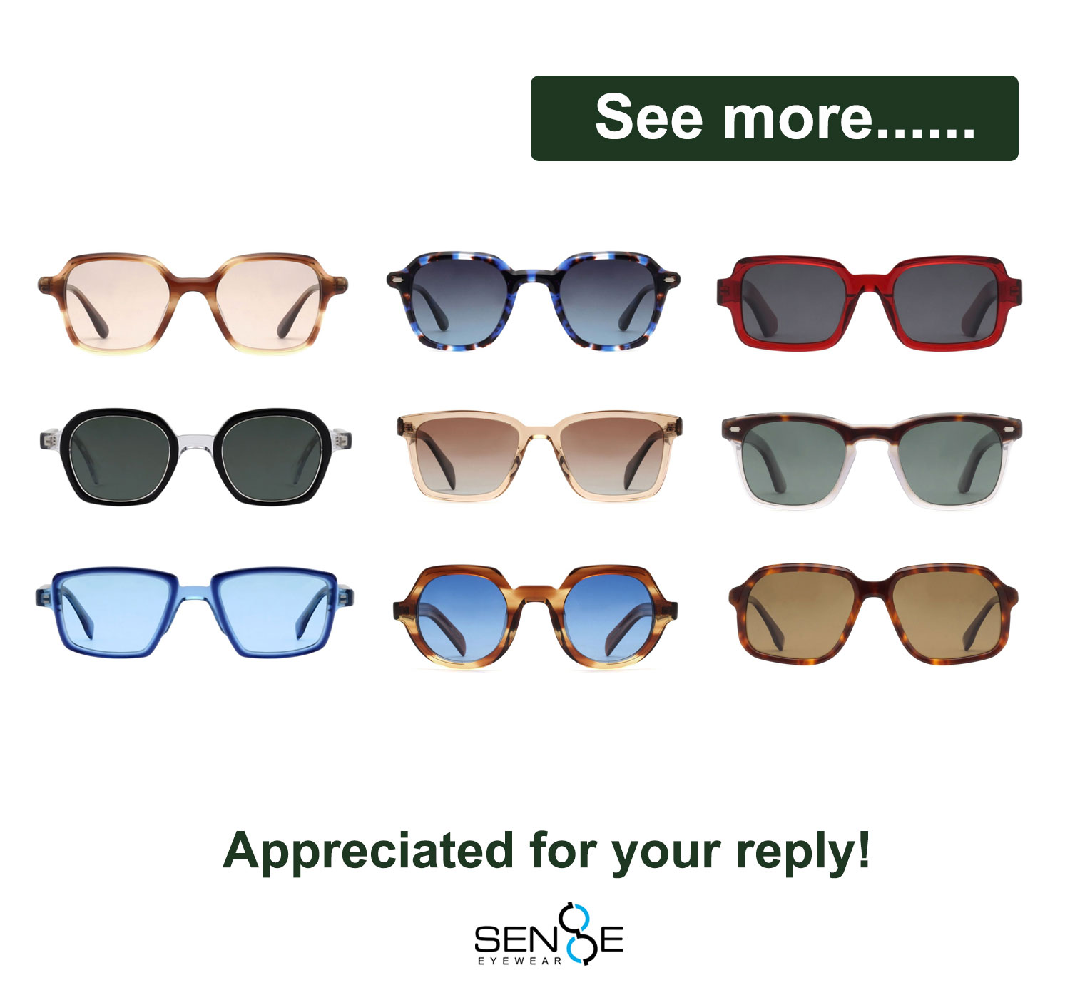 Spolaryzowane okulary przeciwsłoneczne ekologiczne ECO ACETATE POLARIZED SUNGLASSES