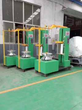 Multi tire wrapping machine
