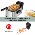 3.5L deep fryer with oil filtration for family