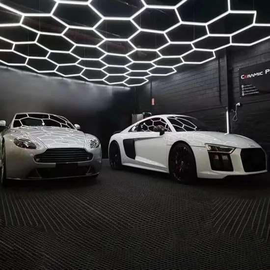 Customized 110 Volt Hexagon LED Tube Light for 8ft*16ft Workshop Car Detailing