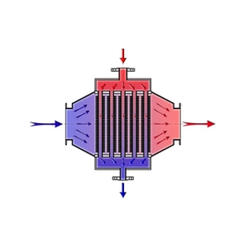 Vapor para o trocador de calor de ar