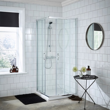 Square Sliding Shower Door - Direct Factory Sale Tempered Glass Bathroom Enclosure