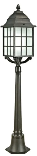 Ip65 Decoretive Traditional Outside Garden Lights Frosted Glass / Post Lights