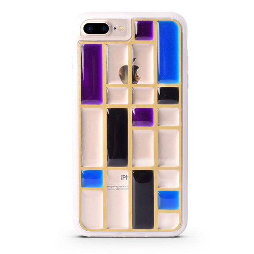 Purple Crystal Thick case for iPhone8