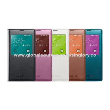 Original Leather Mobile Phone Cases for Samsung Galaxy S5, Various Colors Available