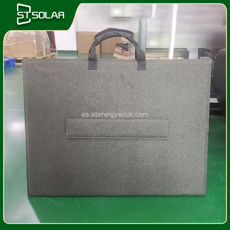 Bolsa plegable de panel solar flexible