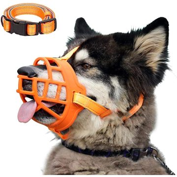 Dog Muzzle Soft Silicone Basket Muzzle for Dogs