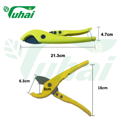 Rubber and PVC milk tube hand metal cutting shear