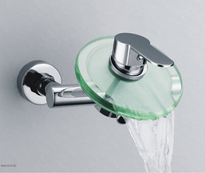 Bathtub Glass Waterfall Shower Faucet (S-013C)