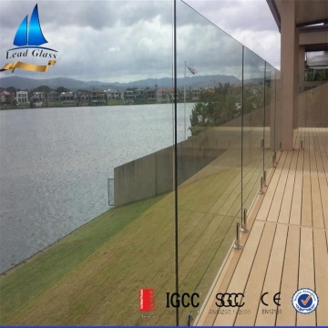 Australia Standard 12mm Clear Toughened Safety Fence Glass