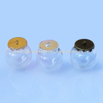 Round glass dome cover for making jewelry