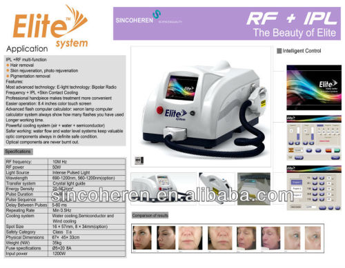 Beijing sincoheren IPL laser hair removal and skin rejuvenation aesthetic equipment TGA certification beauty salon machine