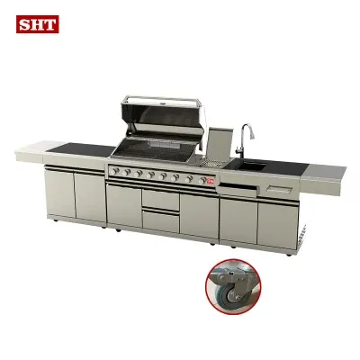 Wholesal Barbecu Grill BBQ Island Kitchen Cabinet