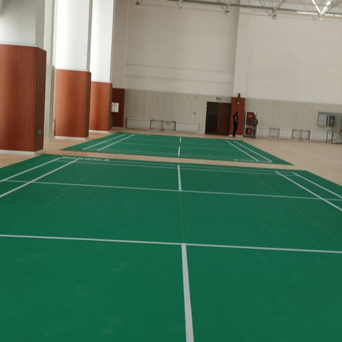 podłoga boiska do badmintona z pcv