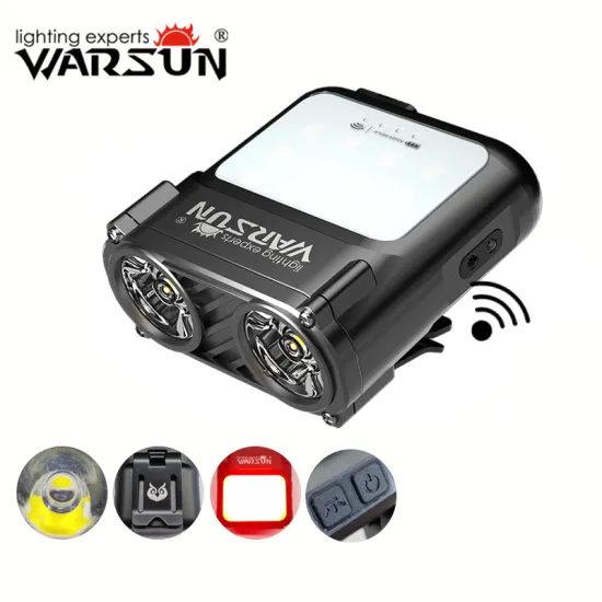 WARSUN MD8 Outdoor Headlight: 1000lm, Motion Sensor, Waterproof IPX5, Multiple Light Sources, COB Technology, Adjustable & Rechargeable