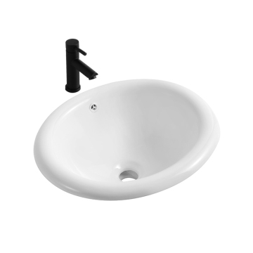 Modern Oval Bathroom Ceramic Vanity Sinks: Cheap Price Counter Top Wash Basin Porcelain Hand Washing Ware