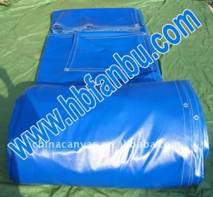 blue color pvc tarpaulin