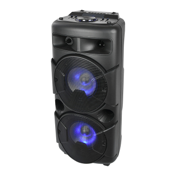 Portable Bluetooth Trolley Speaker with Dual 6.5 Inch Woofers for Parties and DJs