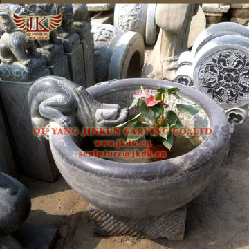 Chinese antique sculptures made by stone for garden decoration planter sculptures