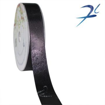 Elegant Butterfly Print Satin Ribbon for Promotion
