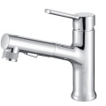 360 degree turn pull out brass sink faucet