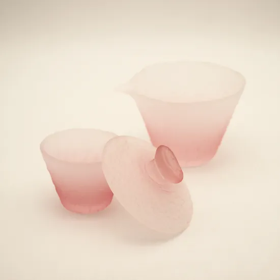 Customized Creative Stripe High Borosilicate Transparent Cup