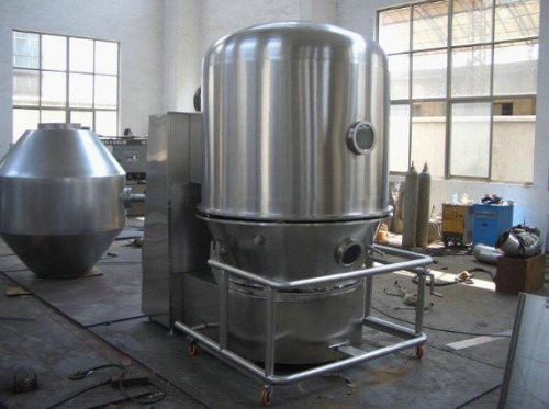 Round Vacuum Fluidised Bed Dryer Machine For Drying Humidity Block , High Speed And Mixing