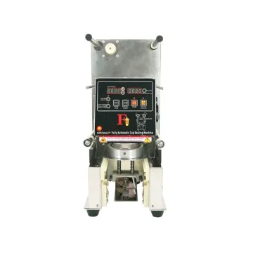 2023 New Automatic Plastic Map Tray Sealer Film Roll Plastic Cup Sealing Machine