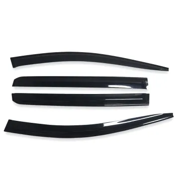YCSUNZ Weather Sun Shield Rain Guards Door Visor Matte Black for Mitsubishi Xpander 2018-2023