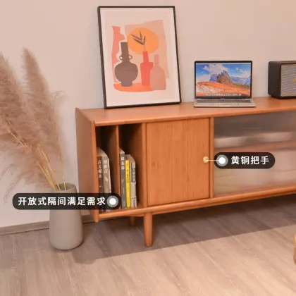 Multifunctional Bamboo TV Cabinet
