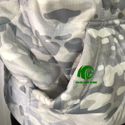 Men's New Cheap White Alpine Camo Hoodie Jacket