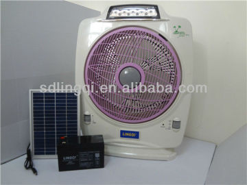 12''rechargeable led light with fan DC motor fan AC household fan