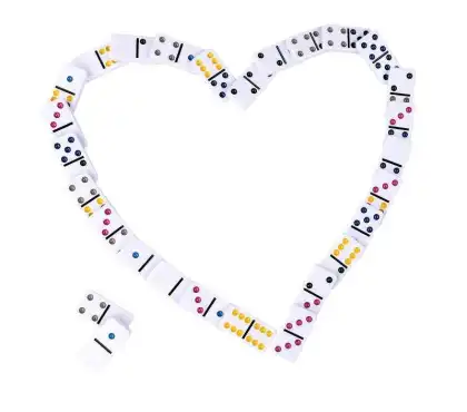 Wholesale Double Twelve White Domino In Tin Box