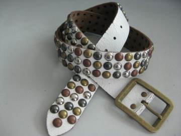 Metal Leather Belt