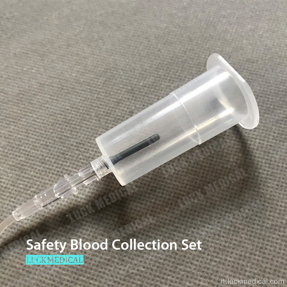 Safety Blood Collection Set 21g/23g con supporto