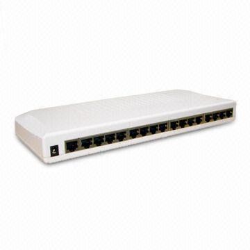 Desktop and Rack Mount Switch, Supports 3.2GHz Back Plane Bandwidth with LED Indicator