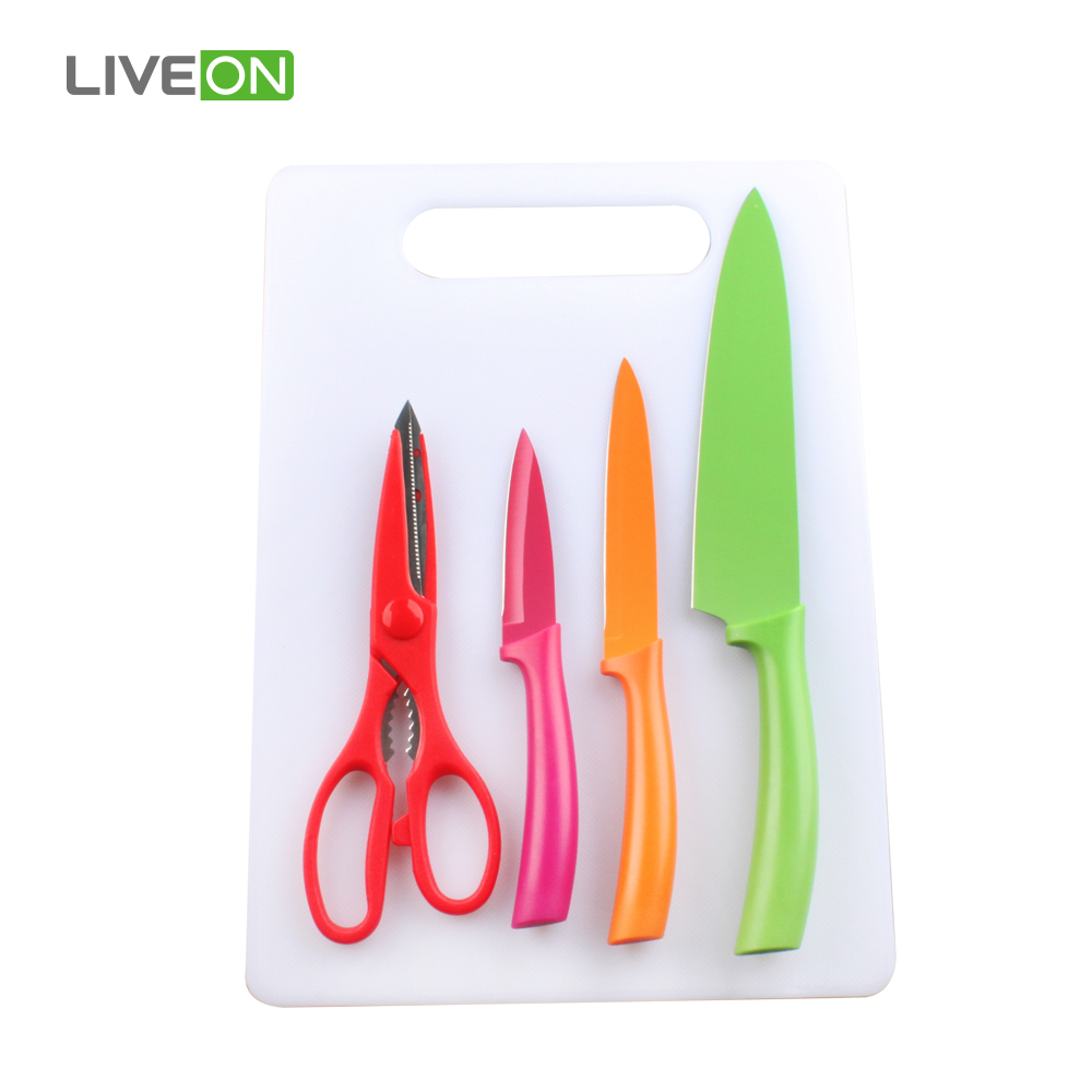 3pcs Knife Scissor Set with Board