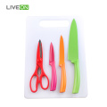 3pcs Knife Scissor Set with Board